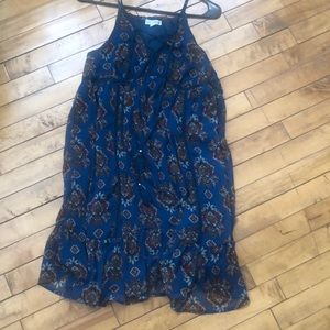 Coco + jaimeson blue pattern dress